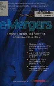 E-Mergers Merging, Acquiring and Partnering e-Commerce Businesses Kindle Editon