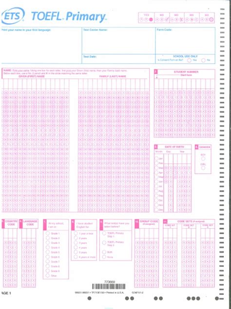 E2020 Economic Primary Answer Sheet Reader