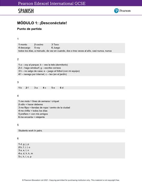 E2020 Spanish Answers PDF