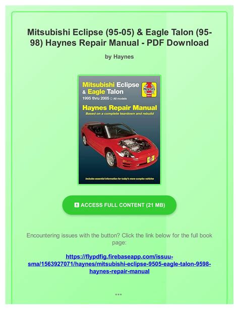 EAGLE TALON OWNERS MANUAL Ebook Kindle Editon