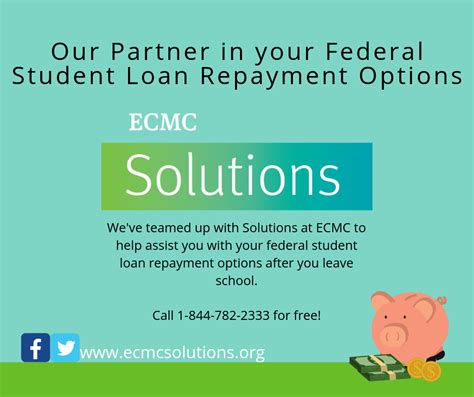 Flowchart illustrating the ECMC student loan application process