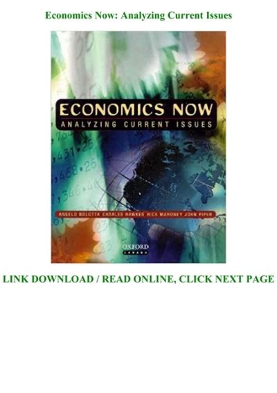 ECONOMICS NOW ANALYZING CURRENT ISSUES EBOOK Ebook PDF