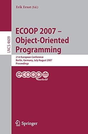 ECOOP - Object-Oriented Programming 21th European Conference Kindle Editon