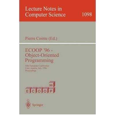 ECOOP 96 - Object-Oriented Programming 10th European Conference Doc