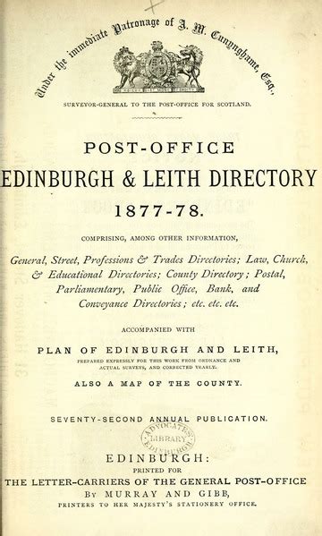 EDINBURGH AND LEITH POST-OFFICE DIRECTORY 1970-1971 Ebook Doc