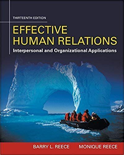 EFFECTIVE HUMAN RELATIONS 12TH EDITION Ebook Reader