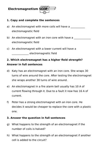 ELECTROMAGNETISM CLOZE ANSWER 4TH GRADE Ebook Doc
