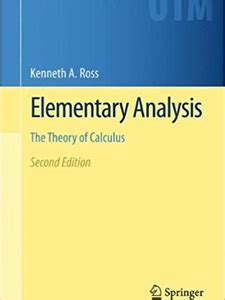 ELEMENTARY ANALYSIS THEORY CALCULUS HOMEWORK SOLUTIONS Ebook Doc