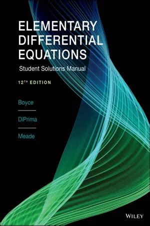 ELEMENTARY DIFFERENTIAL EQUATIONS 8TH EDITION SOLUTIONS MANUAL Ebook Epub