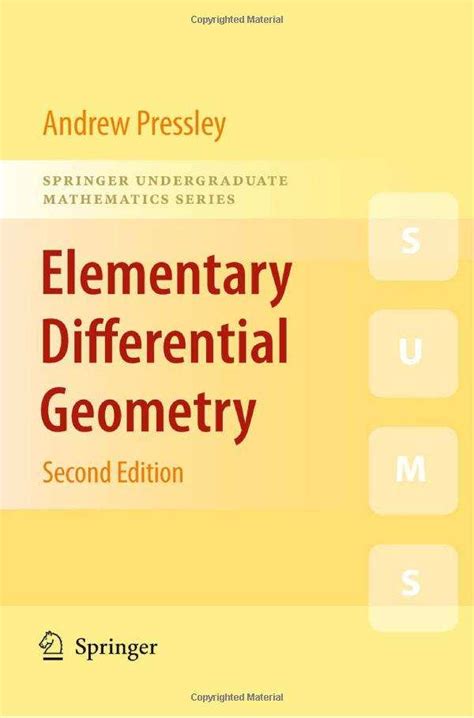 ELEMENTARY DIFFERENTIAL GEOMETRY PRESSLEY SOLUTION MANUAL Ebook PDF