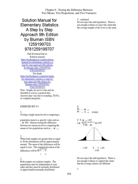 ELEMENTARY STATISTICS 9TH EDITION BLUMAN SOLUTION MANUAL Ebook Kindle Editon