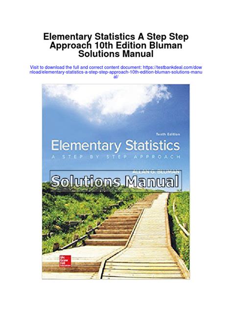 ELEMENTARY STATISTICS BLUMAN SOLUTIONS MANUAL Ebook Reader