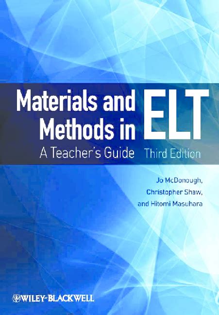 ELT Methods and Materials A Critical Study Reader