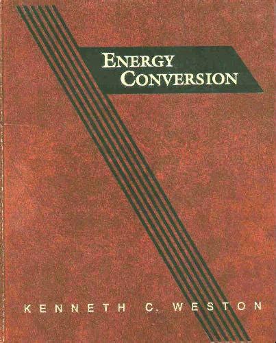 ENERGY CONVERSION WESTON SOLUTIONS MANUAL Ebook Doc