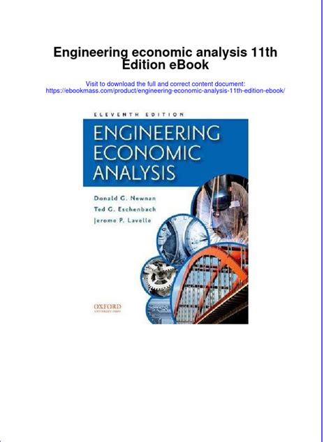 ENGINEERING ECONOMIC ANALYSIS 11TH EDITION SOLUTIONS MANUAL Ebook Epub