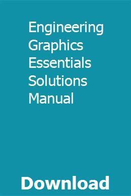 ENGINEERING GRAPHICS ESSENTIALS SOLUTION Ebook Epub