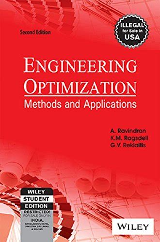 ENGINEERING OPTIMIZATION RAVINDRAN REKLAITIS SOLUTION MANUAL Ebook Kindle Editon