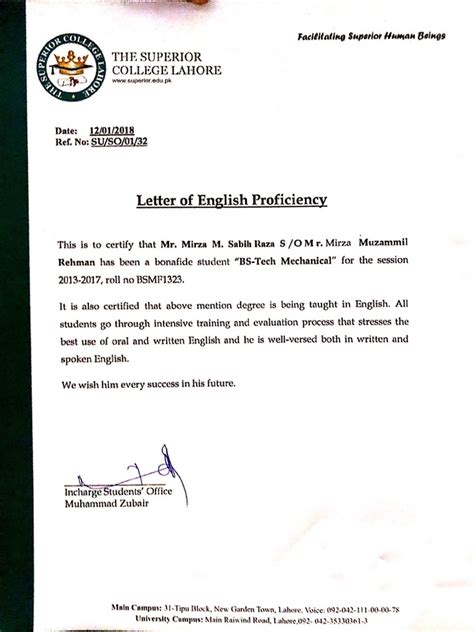 ENGLISH PROFICIENCY LETTER SAMPLE FROM YOUR EMPLOYER Ebook Epub