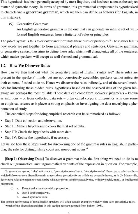 ENGLISH SYNTAX AND ARGUMENTATION EXERCISE ANSWER Ebook Doc