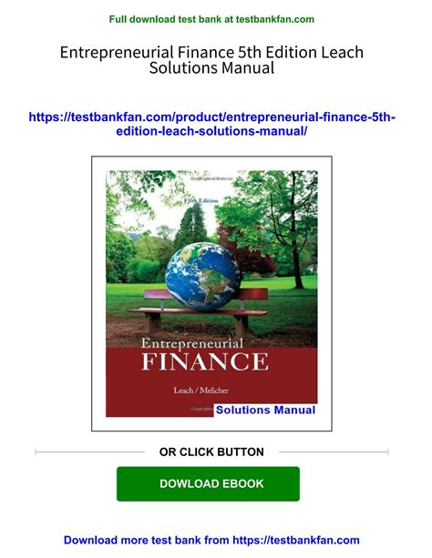 ENTREPRENEURIAL FINANCE 5TH EDITION Ebook PDF