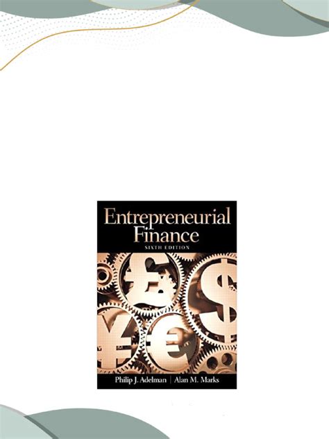 ENTREPRENEURIAL FINANCE 6TH EDITION ANSWERS Ebook Doc