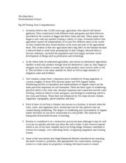 ENVIRONMENTAL SCIENCE TESTING YOUR COMPREHENSION ANSWERS Ebook Reader