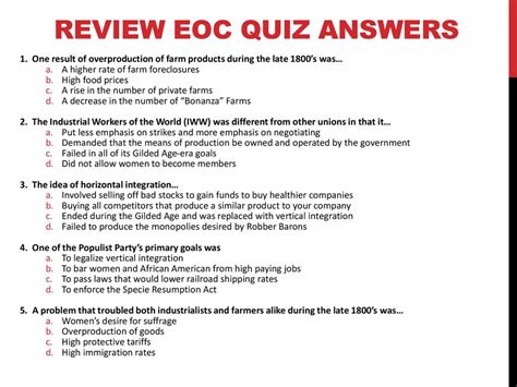 EOC REVIEW NOTES ANSWERS GOVERNMENT Ebook Epub