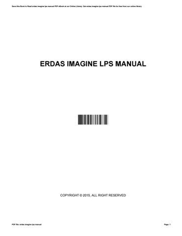 ERDAS IMAGINE LPS MANUAL Ebook Epub