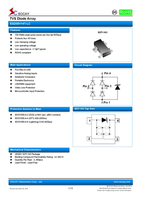 ESD05V14T-LC-ES: The Ultimate Guide to Low-Power, High-Speed ESD Protection