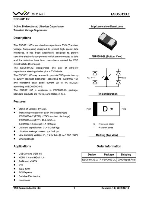 ESD5311XZ