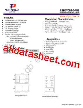 ESD5V0B2-DFN3: The Revolutionary ESD Protection Diode