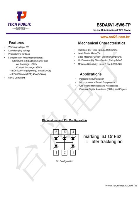 ESDA6V1-5W6: The Ultimate Guide to ESD Protection for Sensitive Electronics