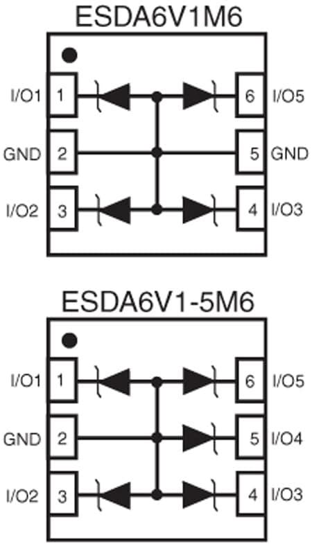 ESDA6V1-5W6-N: Revolutionizing ESD Protection with Advanced Nanotech