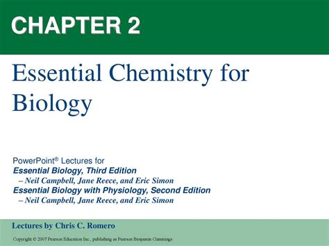 ESSENTIAL CHEMISTRY FOR BIOLOGY Ebook Reader