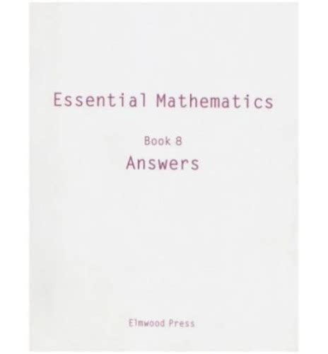 ESSENTIAL MATHEMATICS 8H DAVID RAYNER ANSWERS Ebook Doc