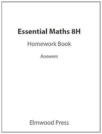 ESSENTIAL MATHS 8H ANSWERS Ebook Kindle Editon