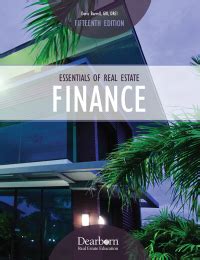 ESSENTIALS FOR REAL ESTATE FINANCE 13TH EDITION Ebook Reader