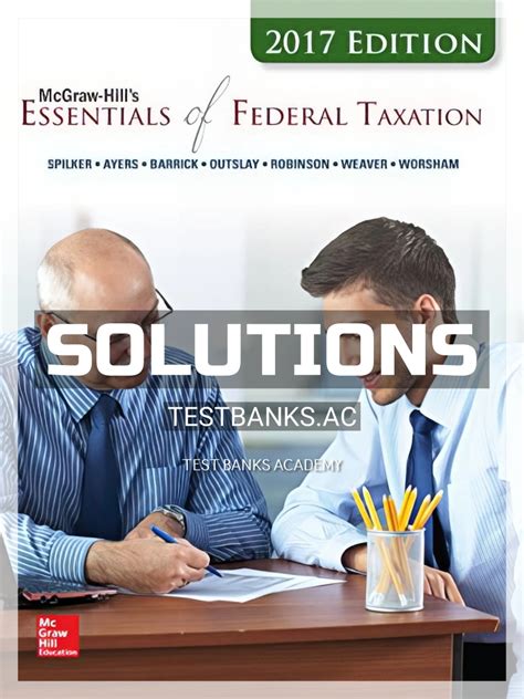 ESSENTIALS OF FEDERAL INCOME TAXATION SOLUTIONS MANUAL Ebook Kindle Editon