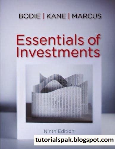 ESSENTIALS OF INVESTMENTS 9TH EDITION ANSWER KEY Ebook Doc