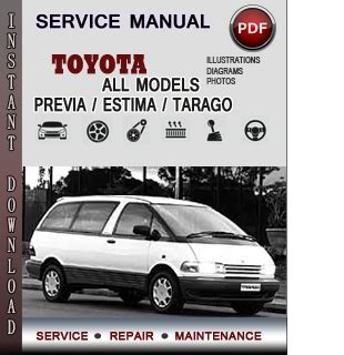 ESTIMA SERVICE MANUAL Ebook PDF