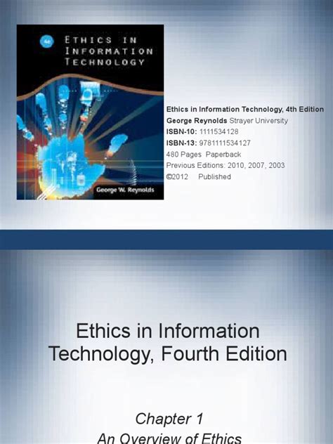 ETHICS IN INFORMATION TECHNOLOGY 4TH EDITION REYNOLDS Ebook Doc