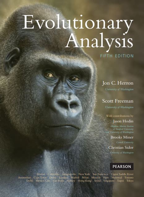 EVOLUTIONARY ANALYSIS 5TH EDITION ANSWER KEY Ebook PDF