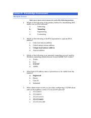 EXCEL LESSON 9 KNOWLEDGE ASSESSMENT ANSWERS Ebook Epub