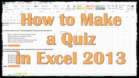 EXCEL QUIZZES AND ANSWERS Ebook Doc