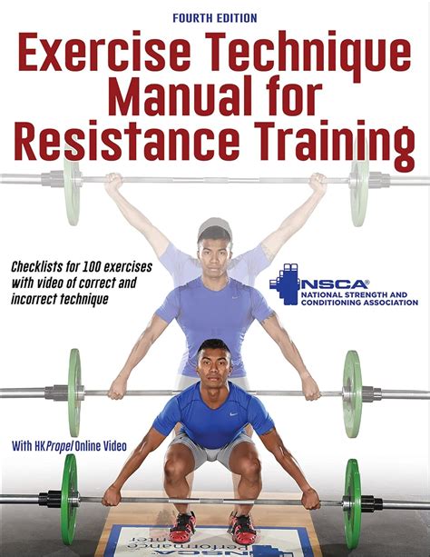 EXERCISE TECHNIQUE MANUAL FOR RESISTANCE TRAINING NSCA Ebook Reader