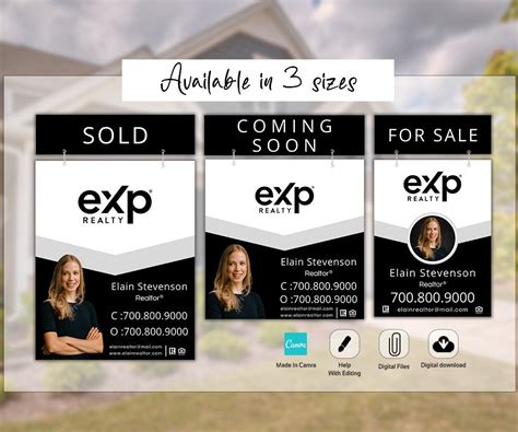 EXP Black and White Real Estate Signs: A Comprehensive Guide