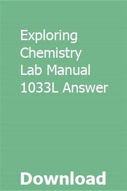 EXPLORING CHEMISTRY LAB MANUAL ANSWERS Ebook Reader