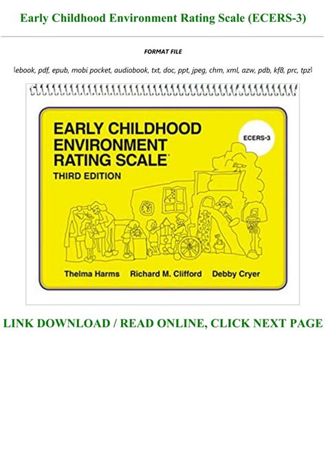 Early Childhood Environment Rating ECERS 3 Kindle Editon