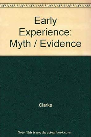 Early Experience: Myth and Evidence Ebook PDF