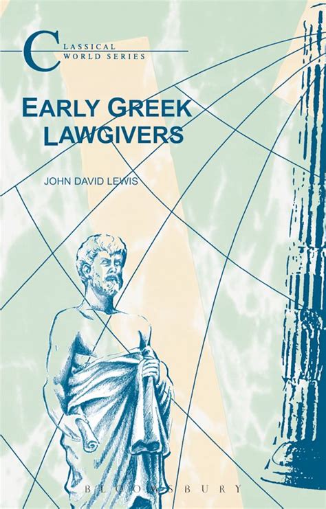 Early Greek Lawgivers Classical World Reader